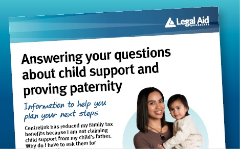 Artwork for parenting and child support factsheet