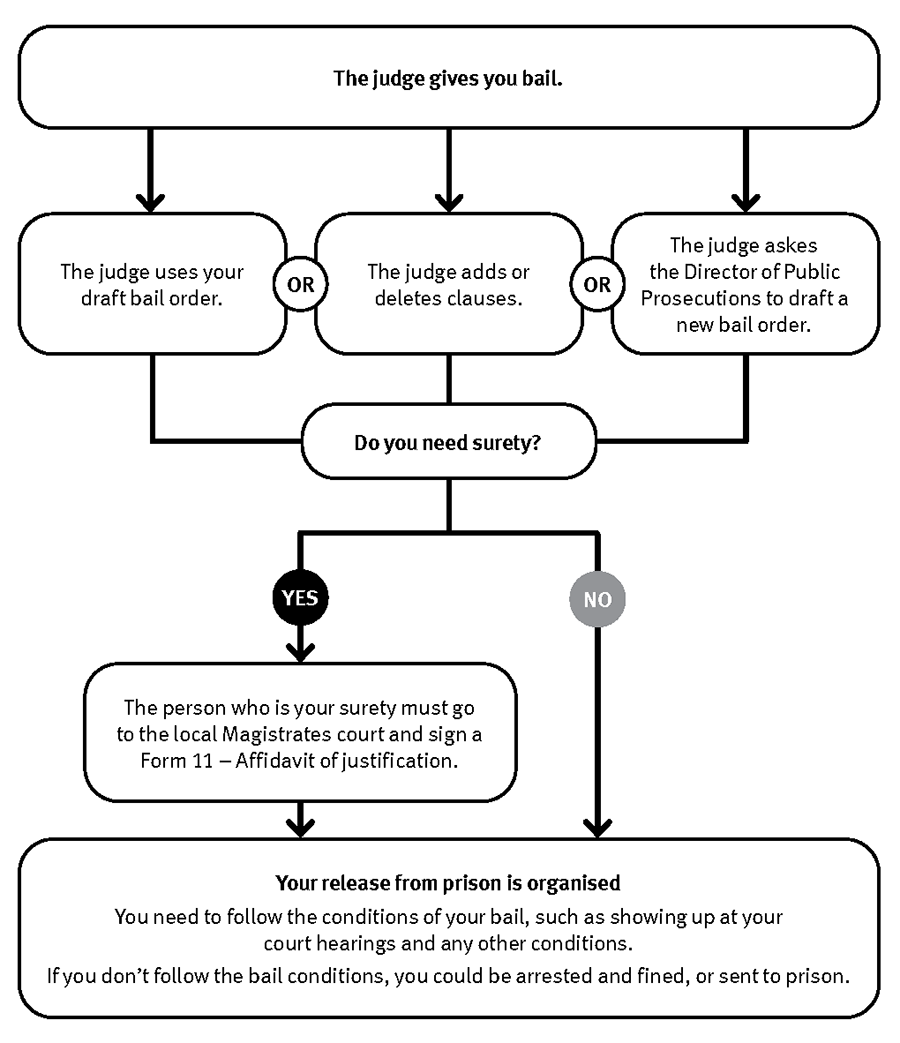 The judge gives you bail flowchart