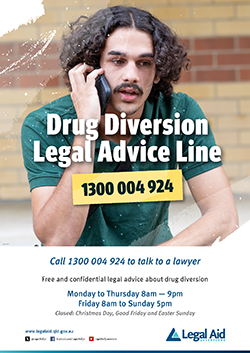 Drug Diversion Legal Advice Line poster thumbnail