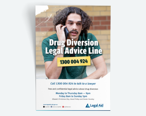 Drug Diversion Legal Advice Line poster thumbnail