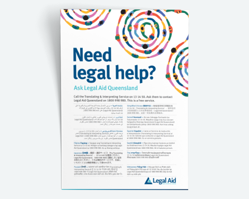 Need legal help? multilingual poster thumbnail