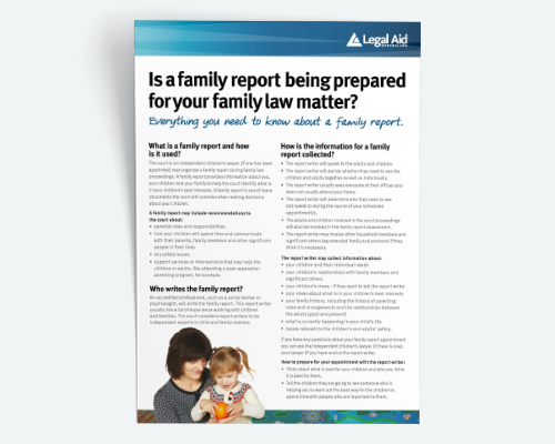 Is a family report being prepared for your family law matter? thumbnail