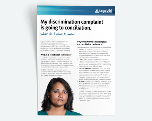 My discrimination complaint is going to conciliation thumbnail