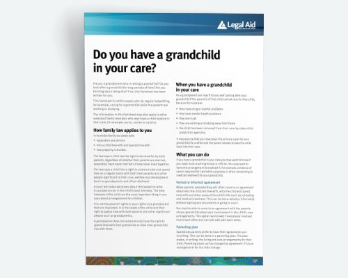 Do you have a grandchild in your care? thumbnail